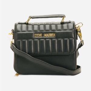 Steve Madden Black Quilted Women's Bag